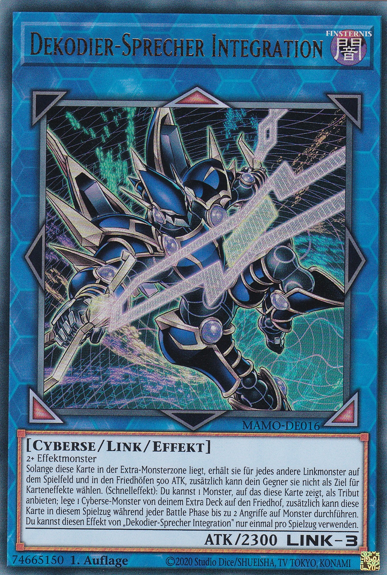 MAMO-DE016 - Dekodier-Sprecher Integration - Ultra Rare - Deutsch - 1. Auflage - Magnificent Monsters - Yu-Gi-Oh!