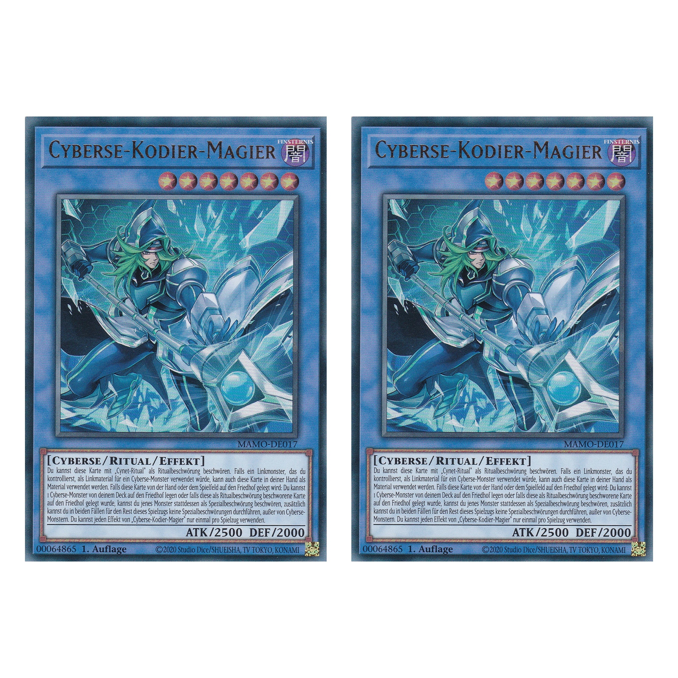 MAMO-DE017 - Cyberse-Kodier-Magier - Ultra Rare - Deutsch - 1. Auflage - Magnificent Monsters - Duo Set (2 Stück) - Yu-Gi-Oh!