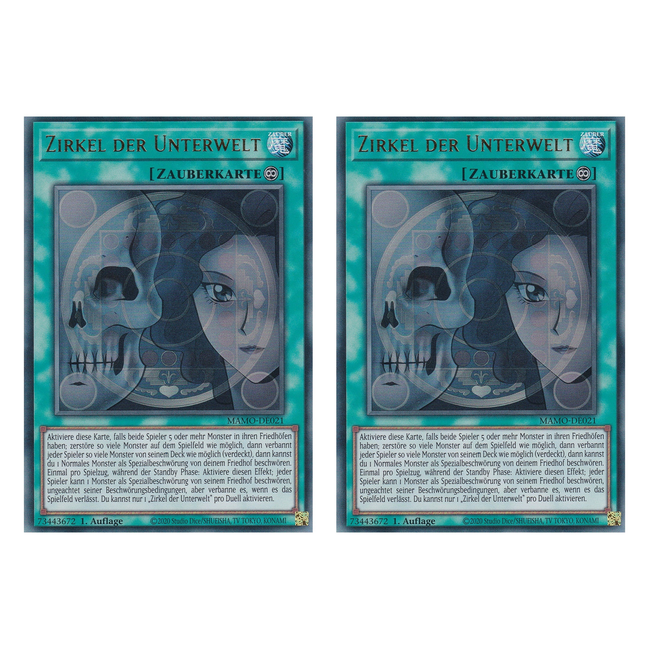 MAMO-DE021 - Zirkel der Unterwelt - Ultra Rare - Deutsch - 1. Auflage - Magnificent Monsters - Duo Set (2 Stück) - Yu-Gi-Oh!