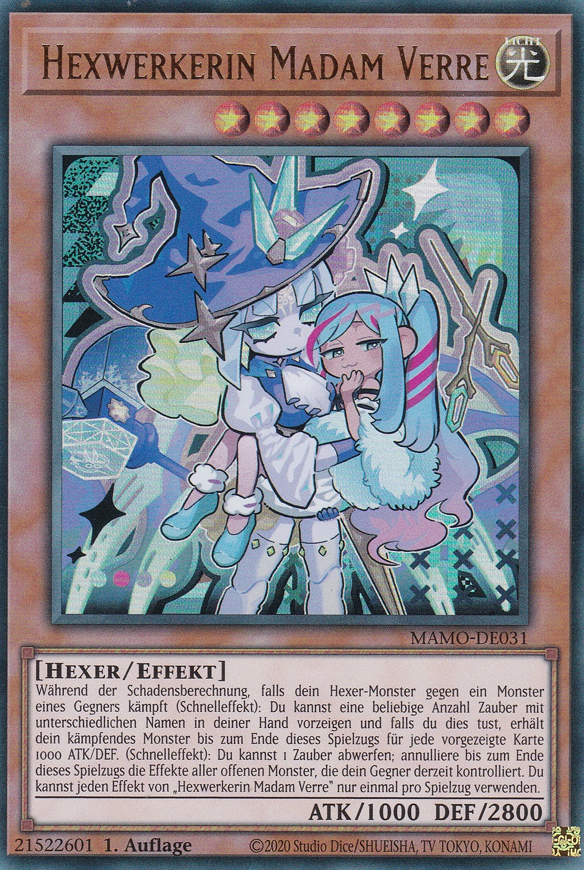 MAMO-DE031 - Hexwerkerin Madam Verre - Ultra Rare - Deutsch - 1. Auflage - Magnificent Monsters - Yu-Gi-Oh!