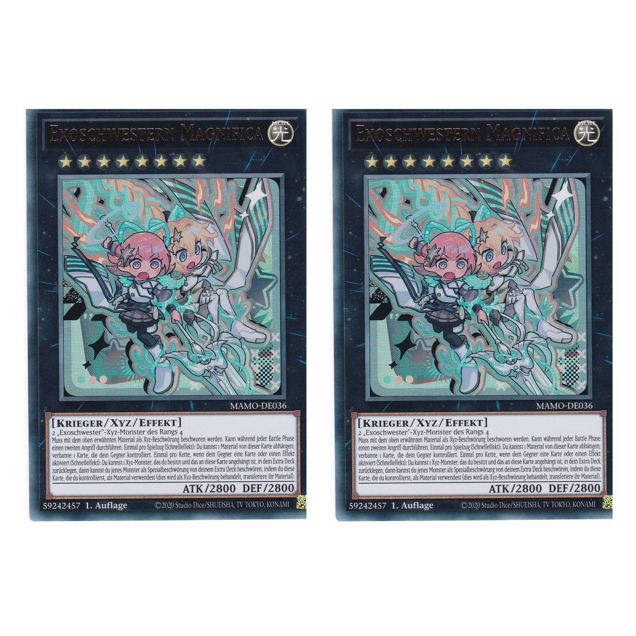 MAMO-DE036 - Exoschwestern Magnifica - Ultra Rare - Deutsch - 1. Auflage - Magnificent Monsters - Duo Set (2 Stück) - Yu-Gi-Oh!
