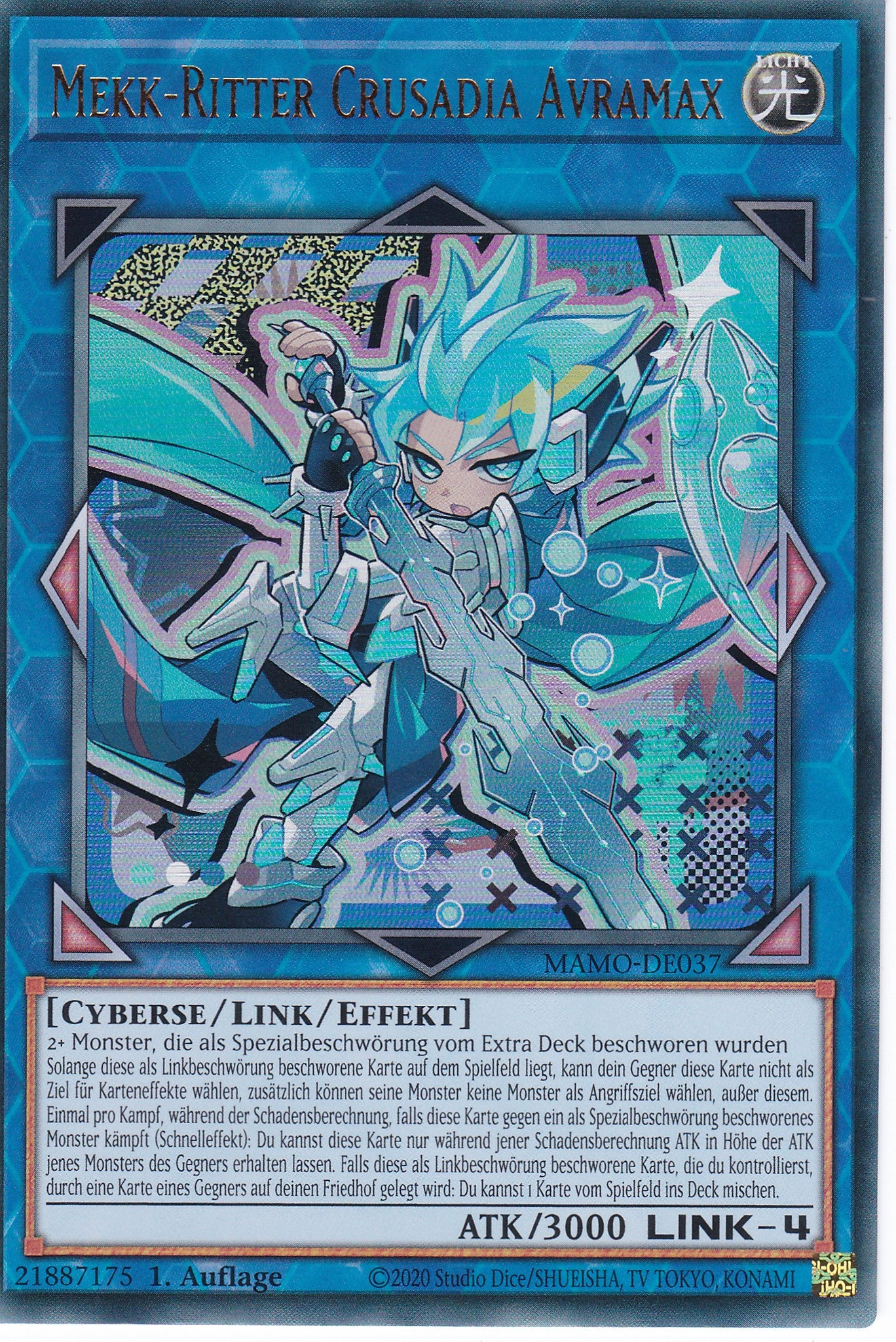 MAMO-DE037 - Mekk-Ritter Crusadia Avramax - Ultra Rare - Deutsch - 1. Auflage - Magnificent Monsters - Yu-Gi-Oh!
