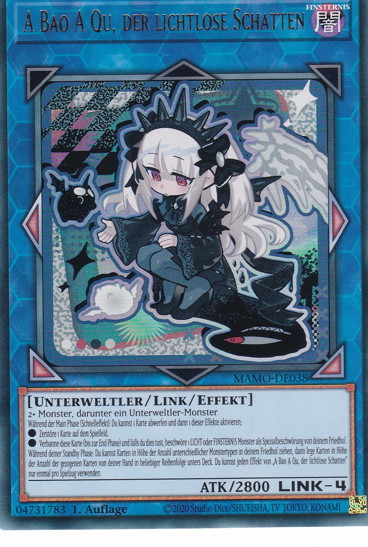 MAMO-DE038 - A Bao A Qu, der lichtlose Schatten - Ultra Rare - Deutsch - 1. Auflage - Magnificent Monsters - Yu-Gi-Oh!