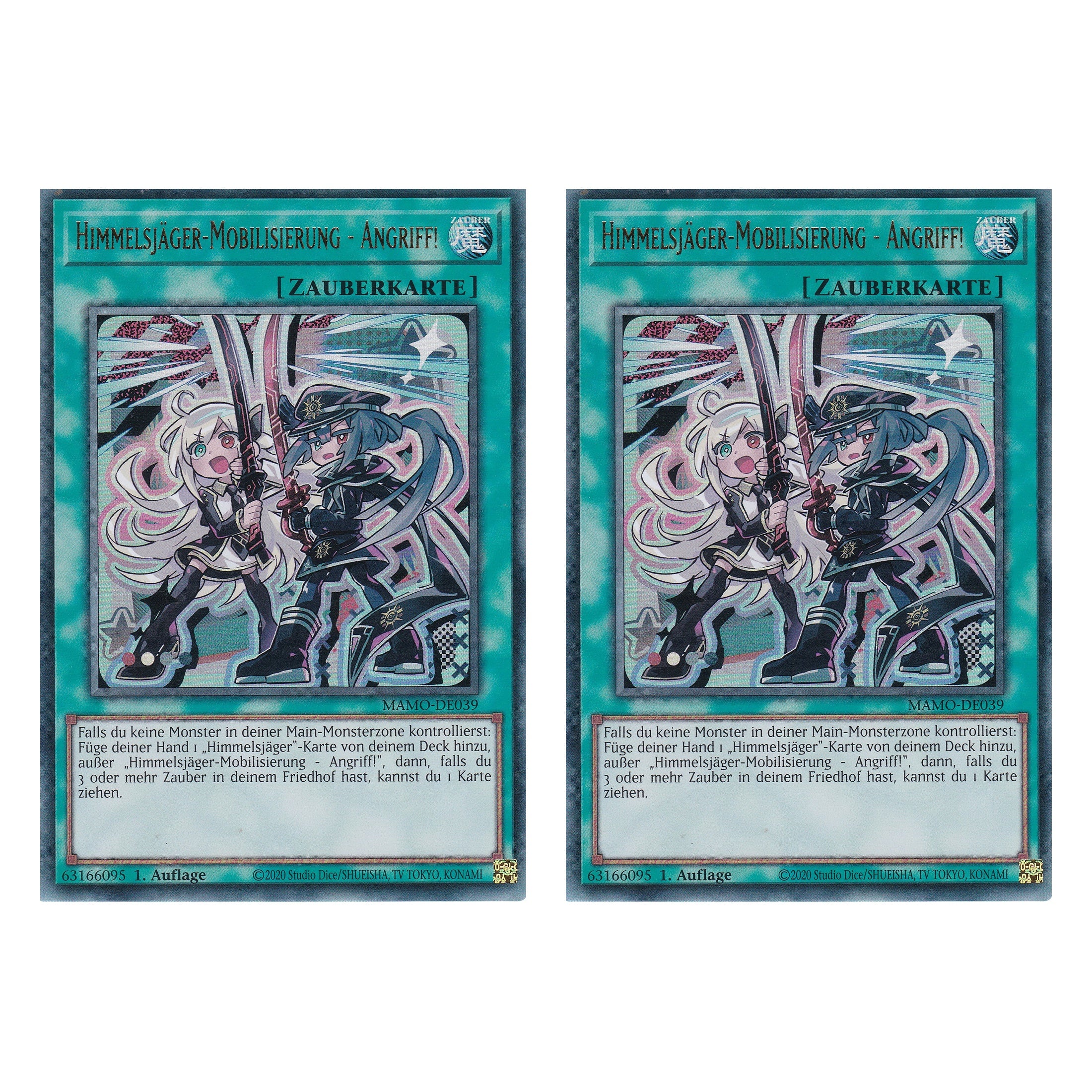 MAMO-DE039 - Himmelsjäger-Mobilisierung - Angriff! - Ultra Rare - Deutsch - 1. Auflage - Magnificent Monsters - Duo Set (2 Stück) - Yu-Gi-Oh!