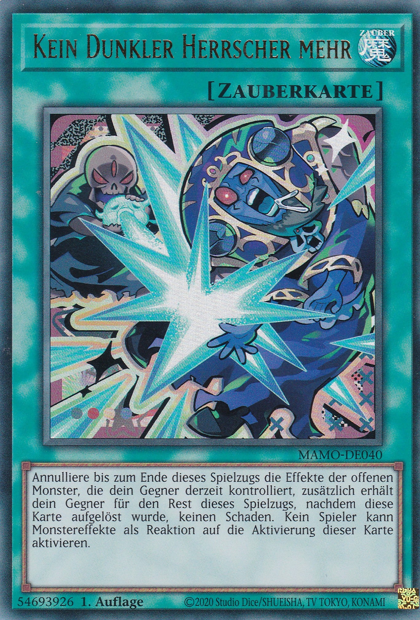 MAMO-DE040 - Kein Dunkler Herrscher mehr - Ultra Rare - Deutsch - 1. Auflage - Magnificent Monsters - Yu-Gi-Oh!