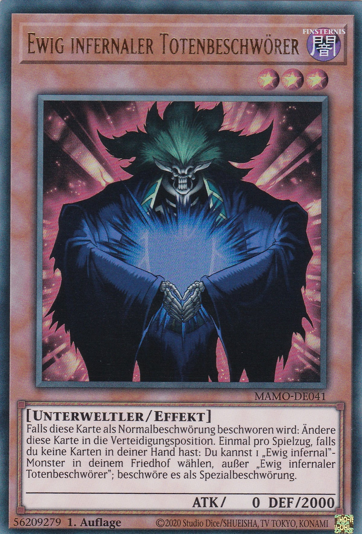 MAMO-DE041 - Ewig infernaler Totenbeschwörer - Ultra Rare - Deutsch - 1. Auflage - Magnificent Monsters - Yu-Gi-Oh!