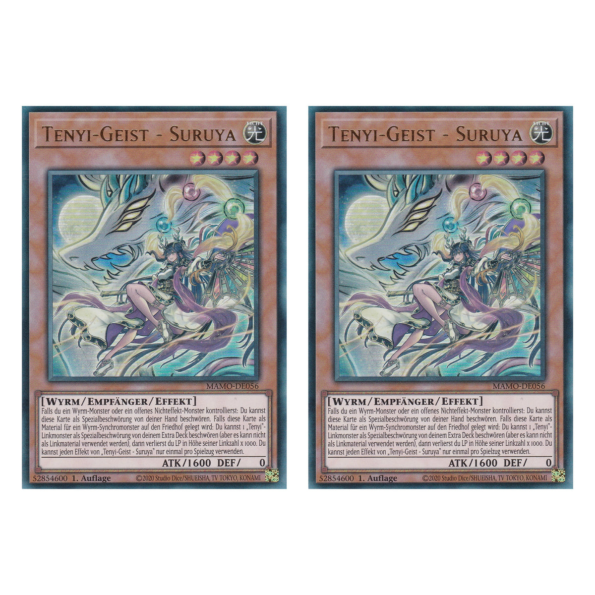 MAMO-DE056 - Tenyi-Geist - Suruya - Ultra Rare - Deutsch - 1. Auflage - Magnificent Monsters - Duo Set (2 Stück) - Yu-Gi-Oh!