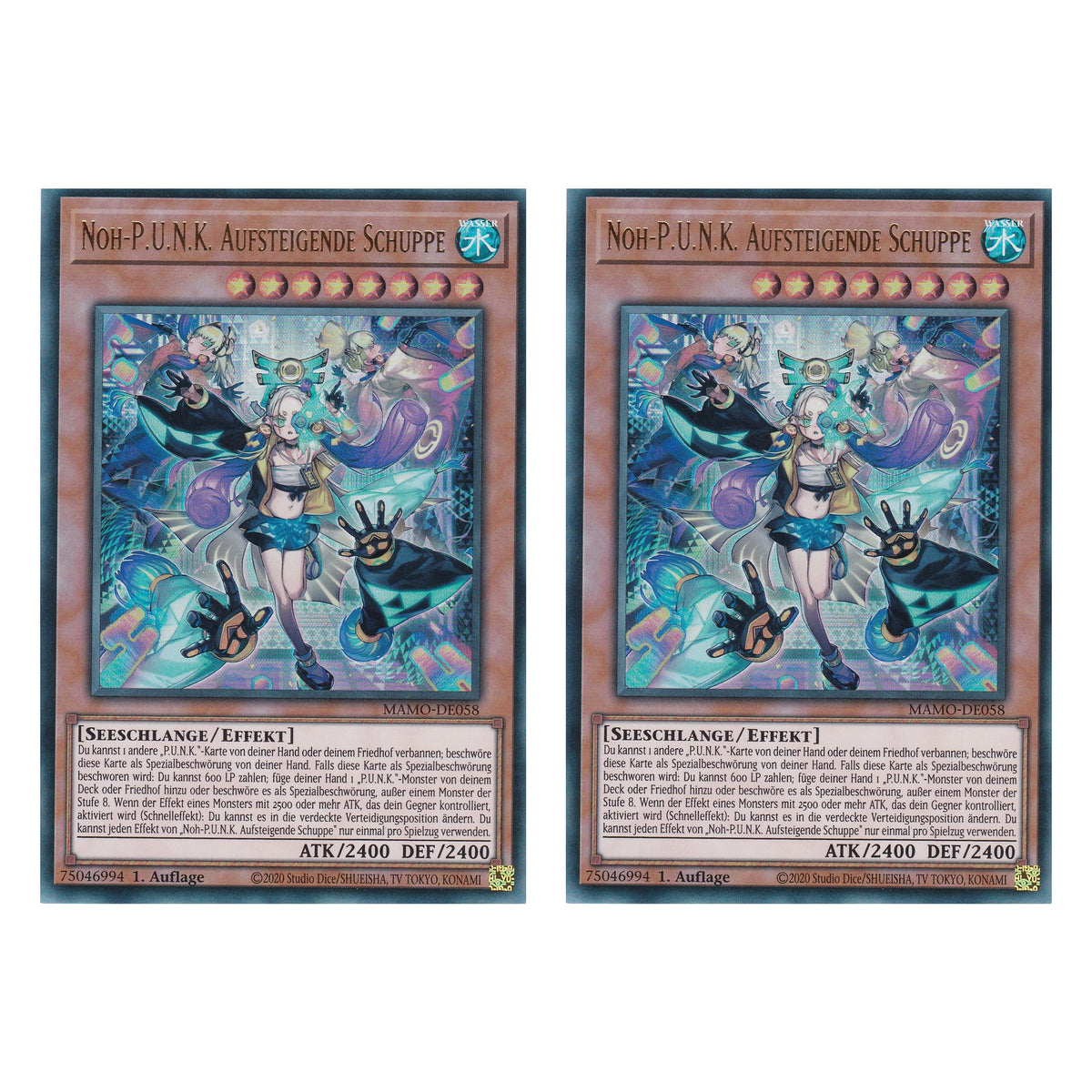 MAMO-DE058 - Noh-P.U.N.K. Aufsteigende Schuppe - Ultra Rare - Deutsch - 1. Auflage - Magnificent Monsters - Duo Set (2 Stück) - Yu-Gi-Oh!