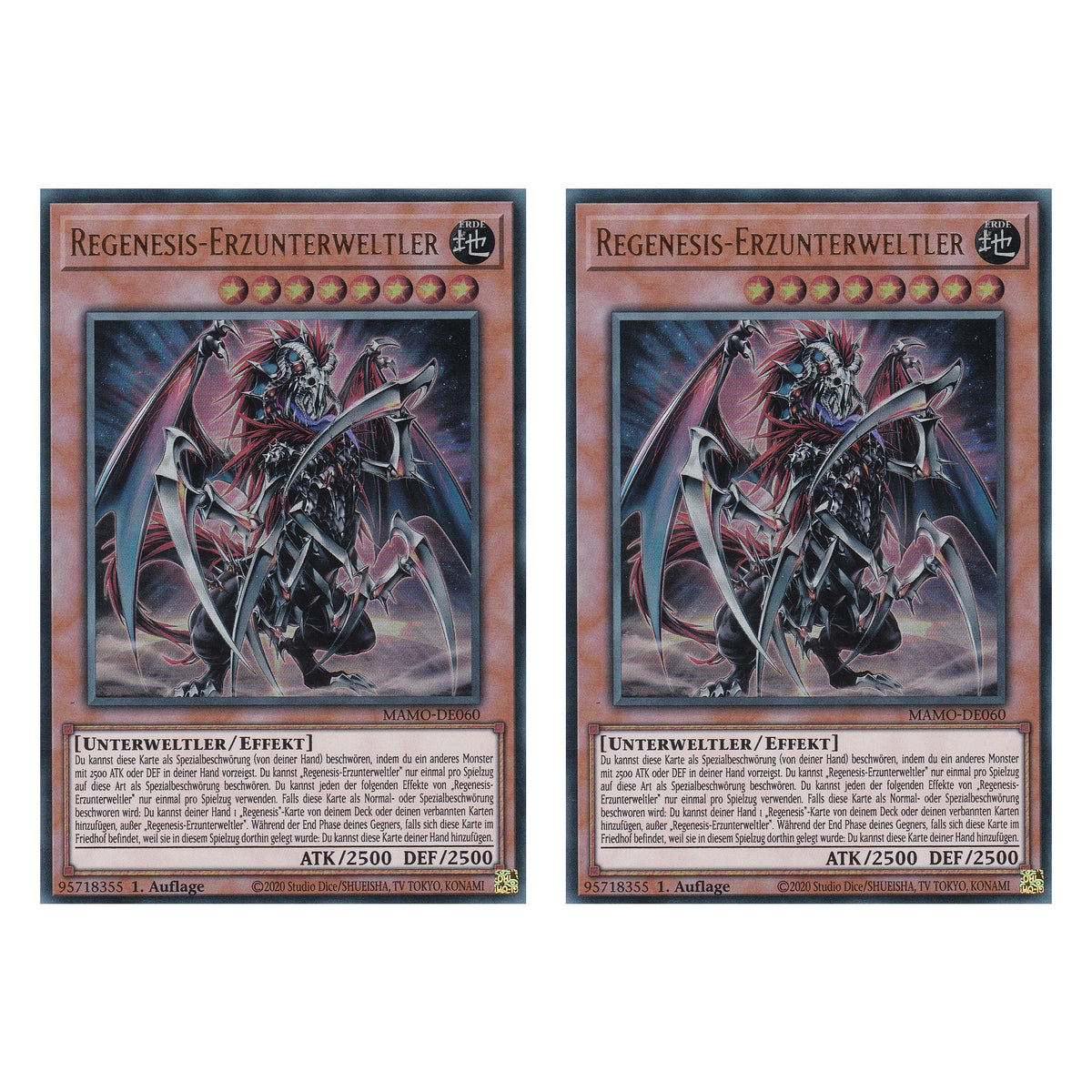 MAMO-DE060 - Regenesis-Erzunterweltler - Ultra Rare - Deutsch - 1. Auflage - Magnificent Monsters - Duo Set (2 Stück) - Yu-Gi-Oh!