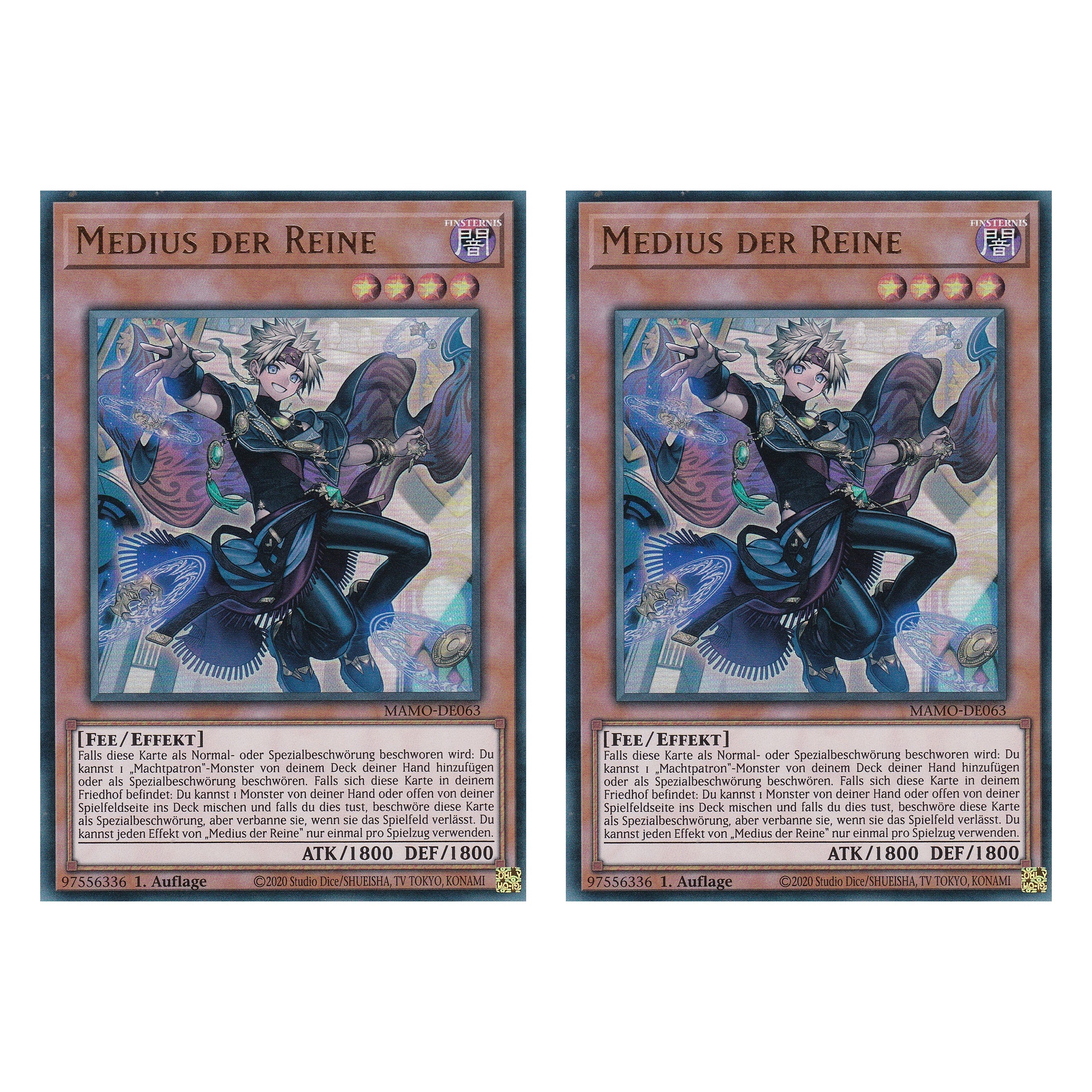 MAMO-DE063 - Medius der Reine - Ultra Rare - Deutsch - 1. Auflage - Magnificent Monsters - Duo Set (2 Stück) - Yu-Gi-Oh!