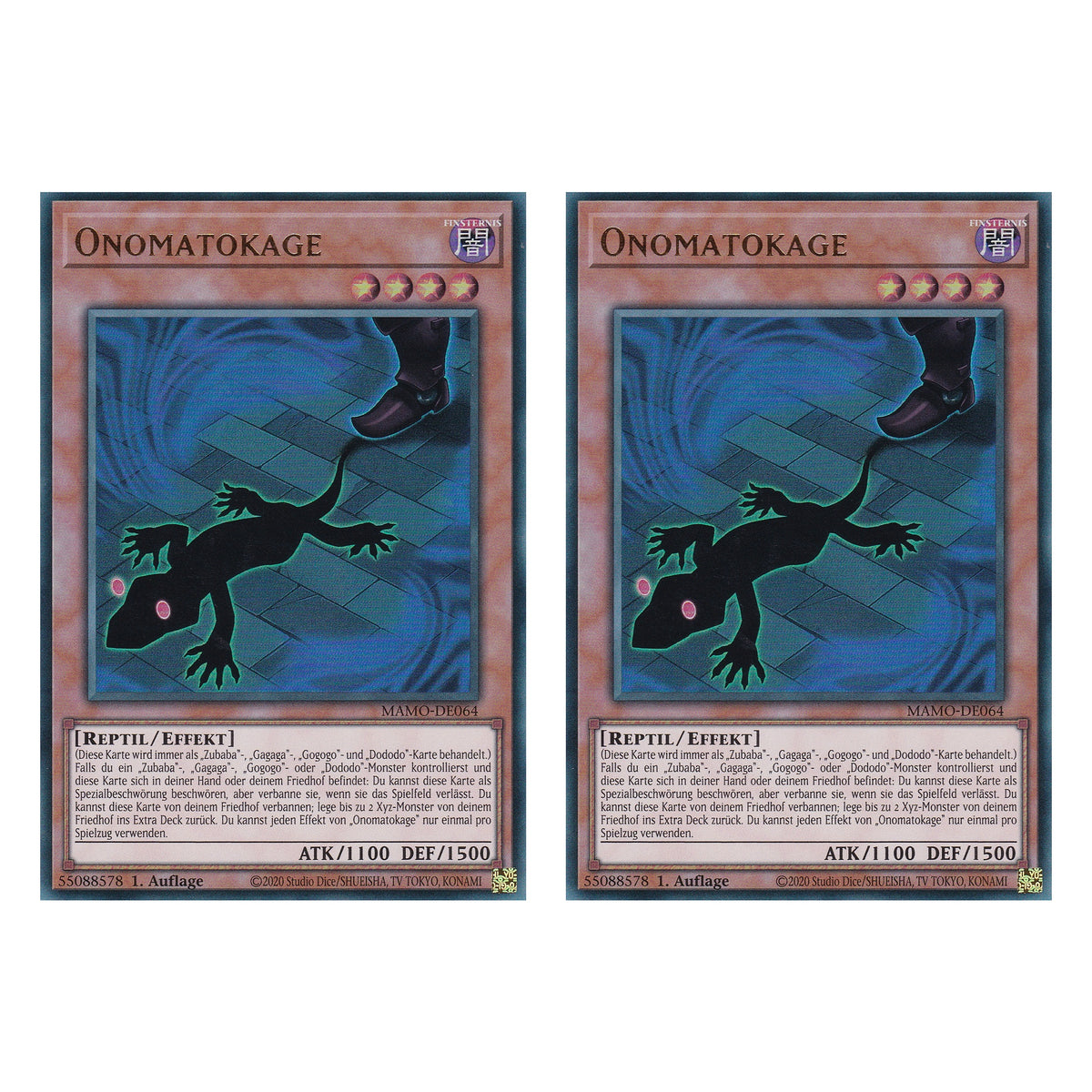 MAMO-DE064 - Onomatokage - Ultra Rare - Deutsch - 1. Auflage - Magnificent Monsters - Duo Set (2 Stück) - Yu-Gi-Oh!