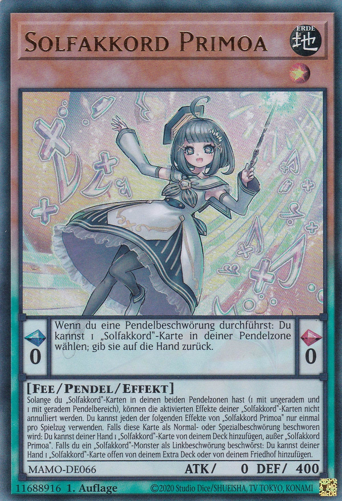 MAMO-DE066 - Solfakkord Primoa - Ultra Rare - Deutsch - 1. Auflage - Magnificent Monsters - Yu-Gi-Oh!