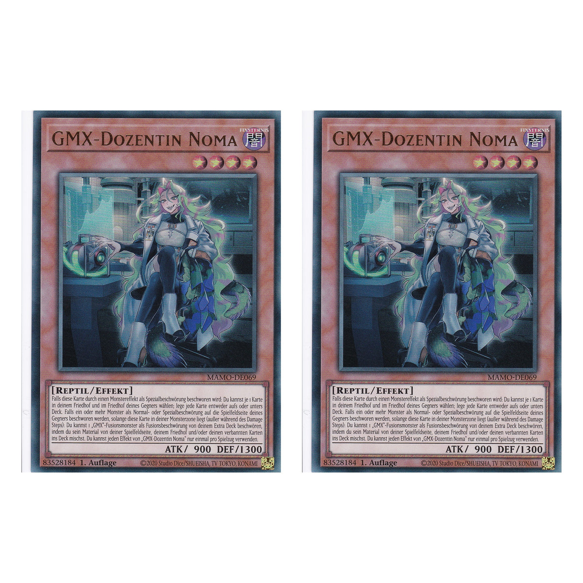 MAMO-DE069 - GMX-Dozentin Noma - Ultra Rare - Deutsch - 1. Auflage - Magnificent Monsters - Duo Set (2 Stück) - Yu-Gi-Oh!