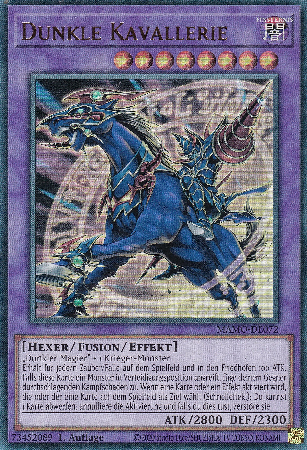 MAMO-DE072 - Dunkle Kavallerie - Ultra Rare - Deutsch - 1. Auflage - Magnificent Monsters - Yu-Gi-Oh!