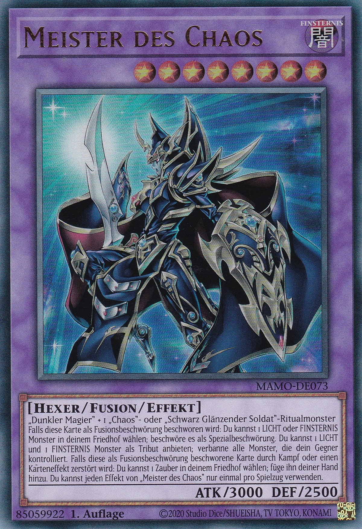 MAMO-DE073 - Meister des Chaos - Ultra Rare - Deutsch - 1. Auflage - Magnificent Monsters - Yu-Gi-Oh!