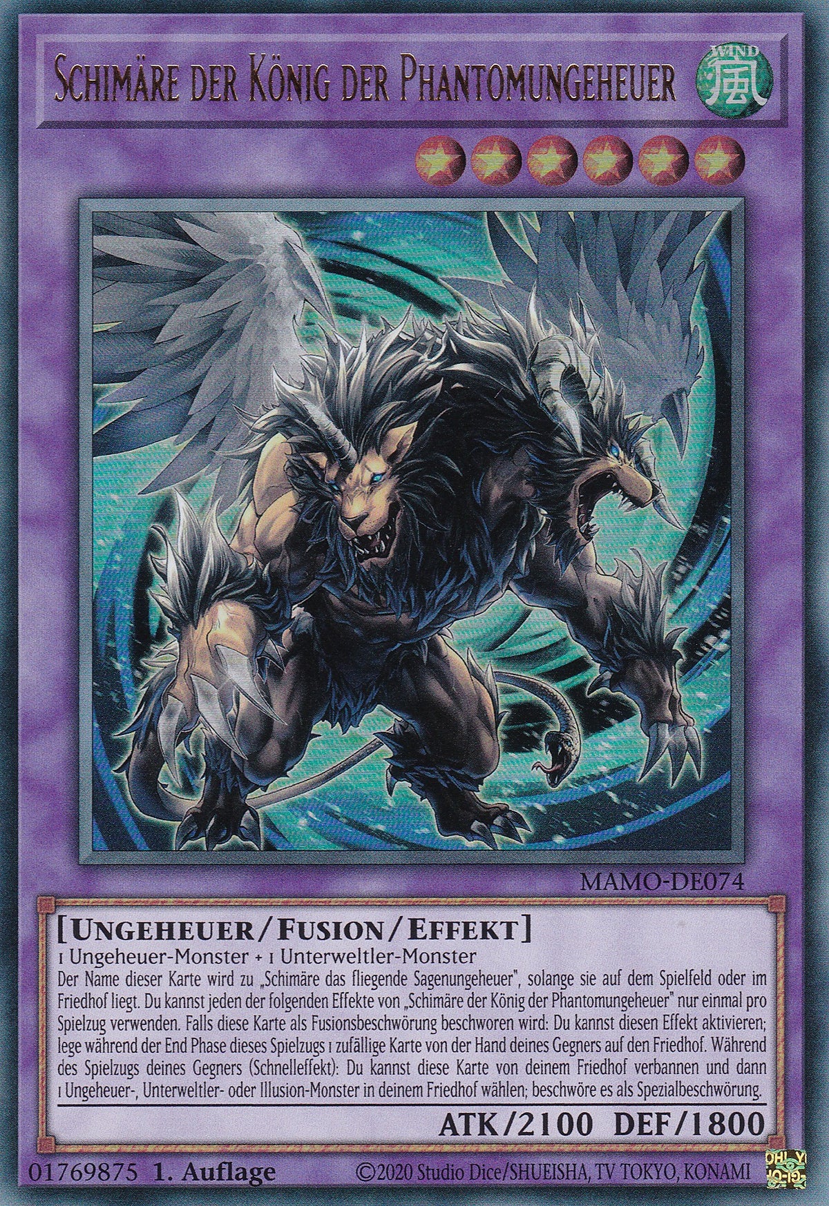 MAMO-DE074 - Schimäre der König der Phantomungeheuer - Ultra Rare - Deutsch - 1. Auflage - Magnificent Monsters - Yu-Gi-Oh!