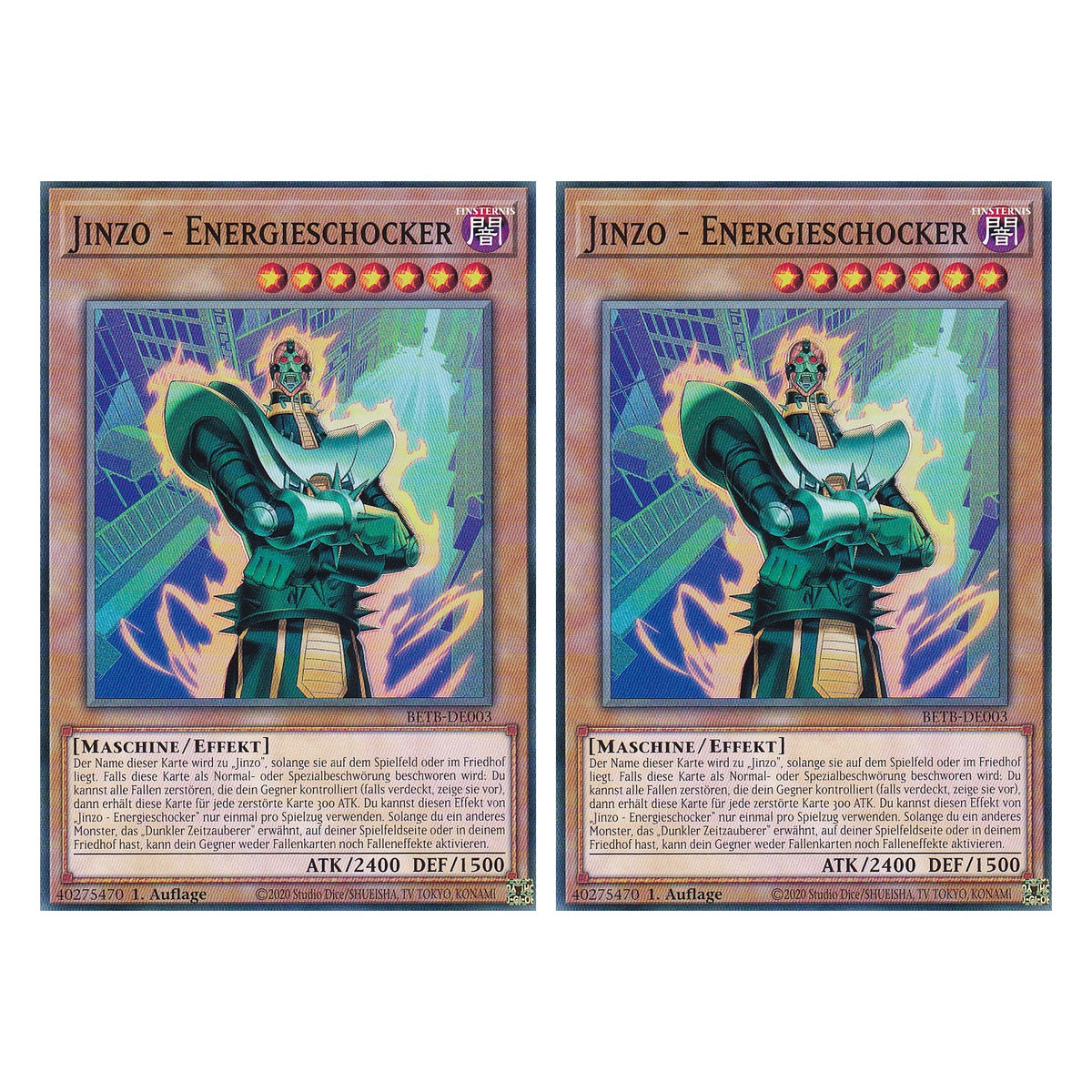 BETB-DE003 - Jinzo - Energieschocker - Common - Deutsch - 1. Auflage - Beyond the Brave - Duo Set (2 Stück) - Yu-Gi-Oh!