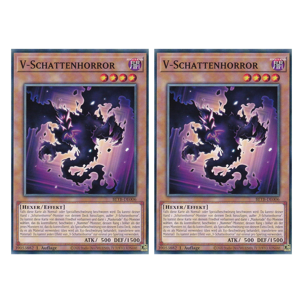 BETB-DE006 - V-Schattenhorror - Common - Deutsch - 1. Auflage - Beyond the Brave - Duo Set (2 Stück) - Yu-Gi-Oh!