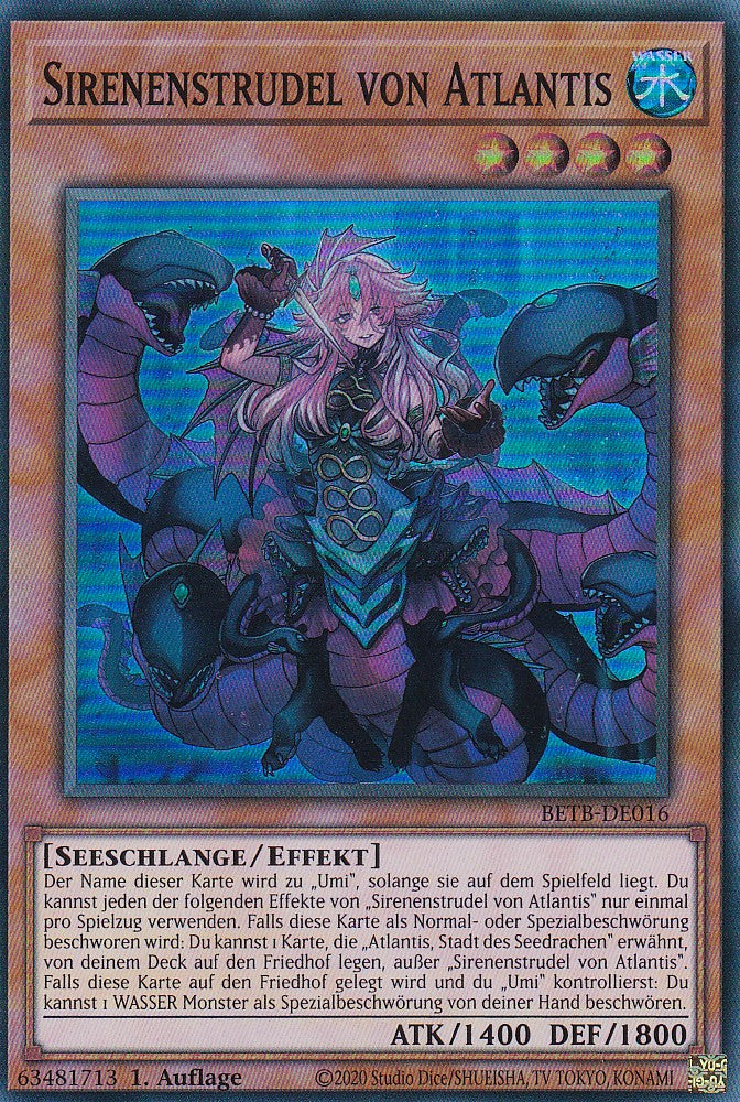 BETB-DE016 - Sirenenstrudel von Atlantis - Super Rare - Deutsch - 1. Auflage - Beyond the Brave - Yu-Gi-Oh!