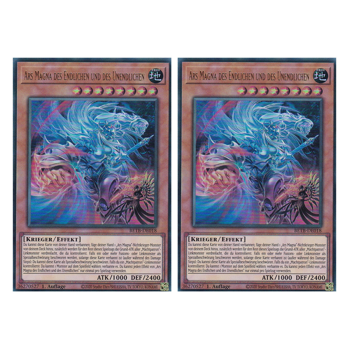 BETB-DE018 - Ars Magna des Endlichen und des Unendlichen - Ultra Rare - Deutsch - 1. Auflage - Beyond the Brave - Duo Set (2 Stück) - Yu-Gi-Oh!