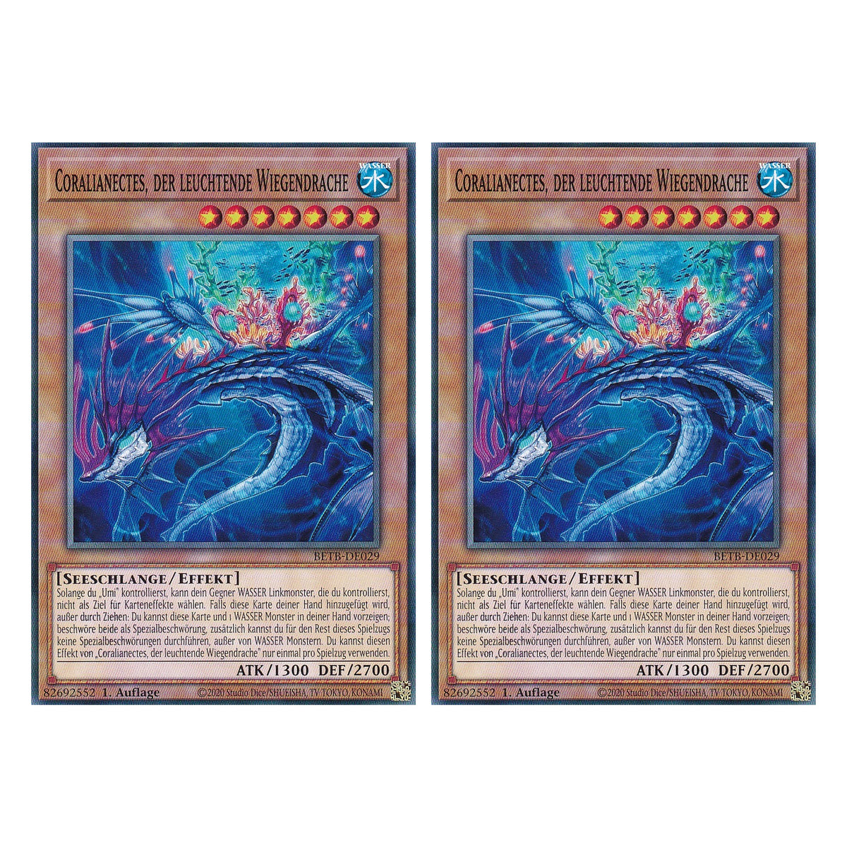 BETB-DE029 - Coralianectes, der leuchtende Wiegendrache - Common - Deutsch - 1. Auflage - Beyond the Brave - Duo Set (2 Stück) - Yu-Gi-Oh!