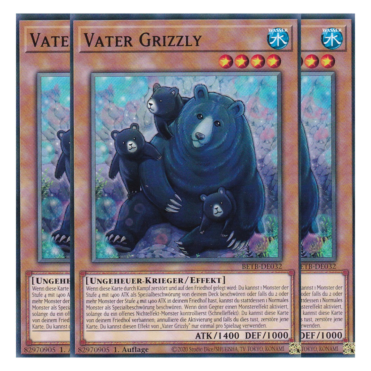 BETB-DE032 - Vater Grizzly - Common - Deutsch - 1. Auflage - Beyond the Brave - Playset (3 Kopien) - Yu-Gi-Oh!