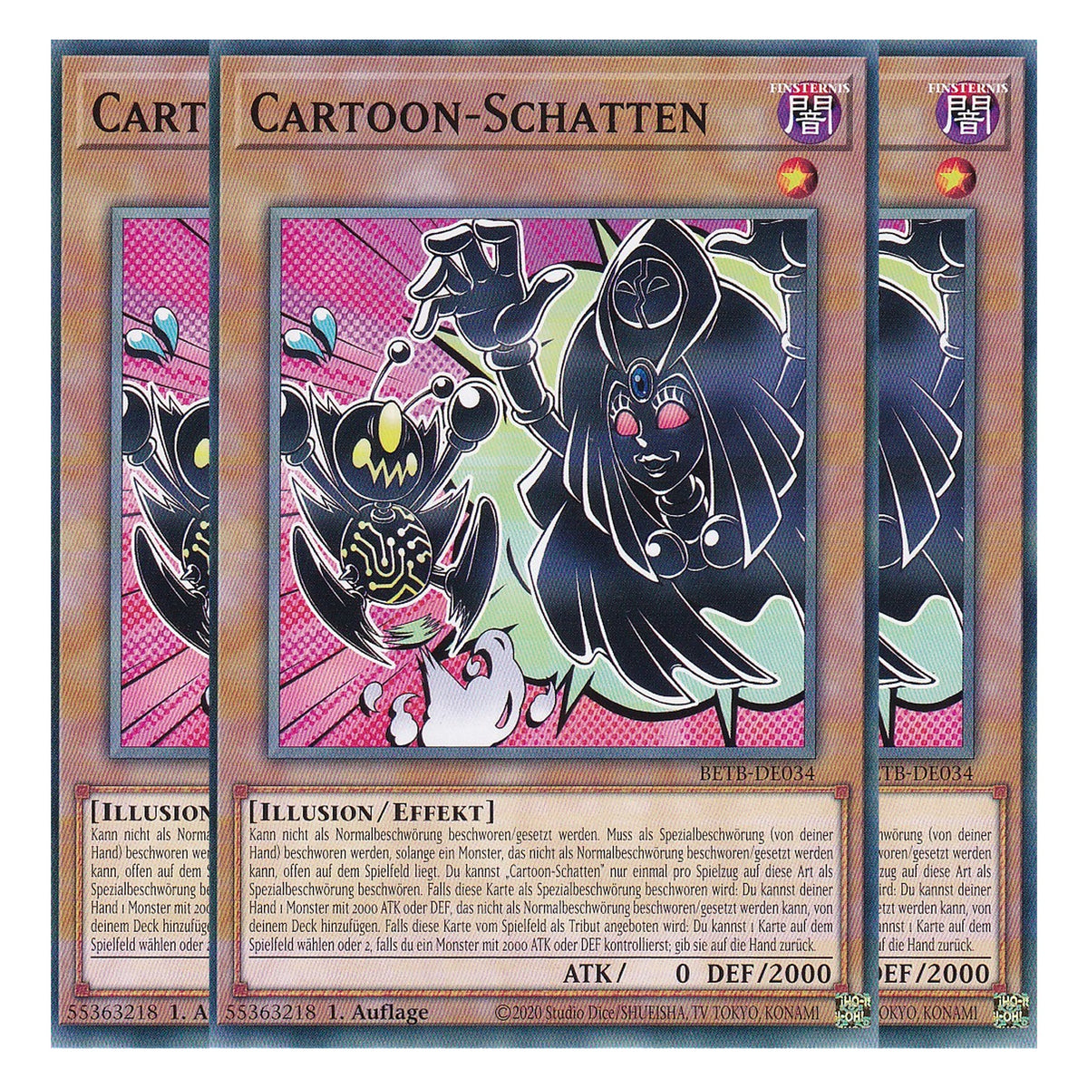 BETB-DE034 - Cartoon-Schatten - Common - Deutsch - 1. Auflage - Beyond the Brave - Playset (3 Kopien) - Yu-Gi-Oh!