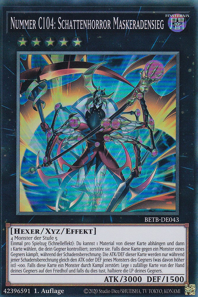 BETB-DE043 - Nummer C104: Schattenhorror Maskeradensieg - Super Rare - Deutsch - 1. Auflage - Beyond the Brave - Yu-Gi-Oh!