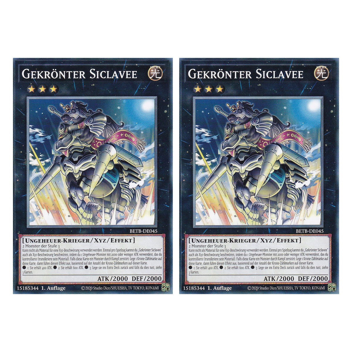 BETB-DE045 - Gekrönter Siclavee - Common - Deutsch - 1. Auflage - Beyond the Brave - Duo Set (2 Stück) - Yu-Gi-Oh!