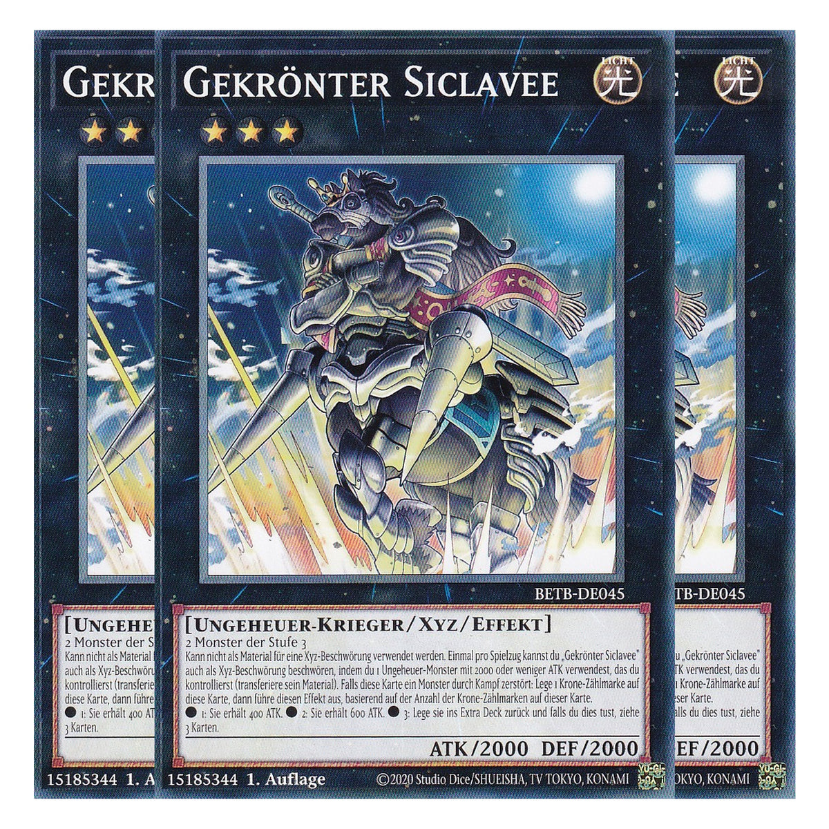 BETB-DE045 - Gekrönter Siclavee - Common - Deutsch - 1. Auflage - Beyond the Brave - Playset (3 Kopien) - Yu-Gi-Oh!