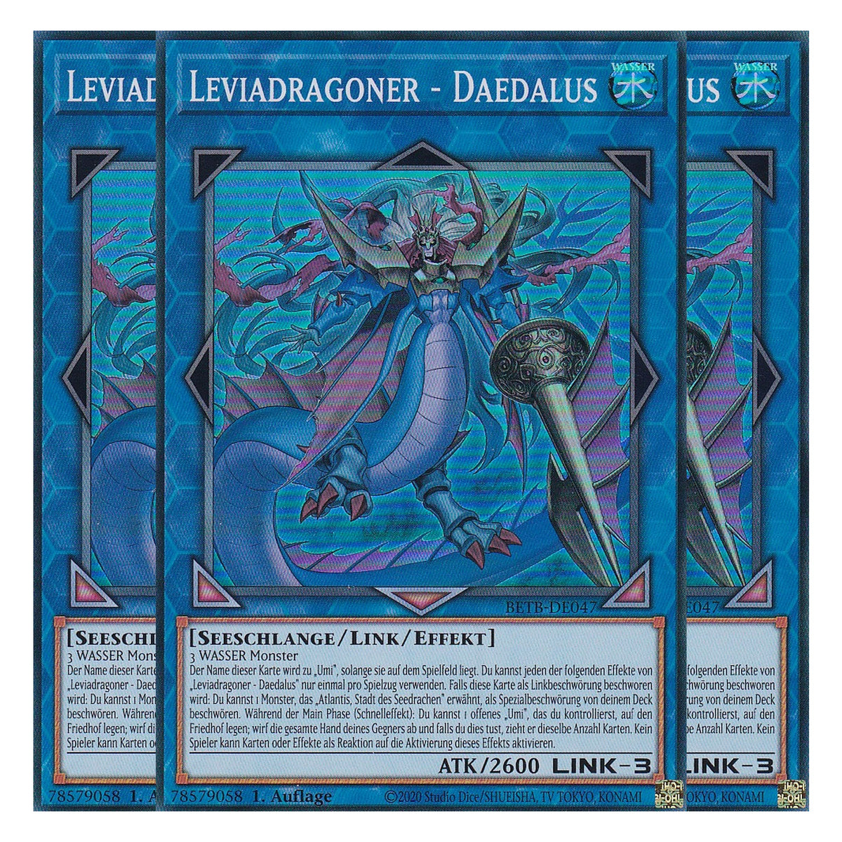 BETB-DE047 - Leviadragoner - Daedalus - Super Rare - Deutsch - 1. Auflage - Beyond the Brave - Playset (3 Kopien) - Yu-Gi-Oh!