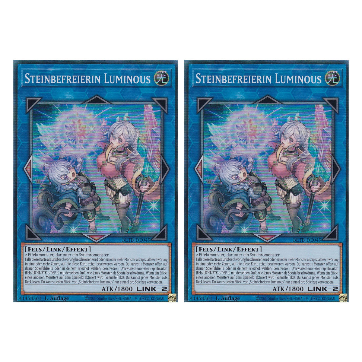 BETB-DE049 - Steinbefreierin Luminous - Super Rare - Deutsch - 1. Auflage - Beyond the Brave - Duo Set (2 Stück) - Yu-Gi-Oh!