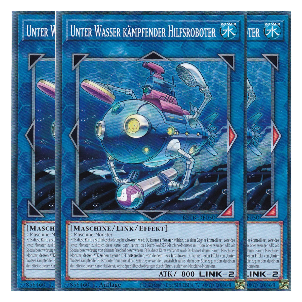 BETB-DE050 - Unter Wasser kämpfender Hilfsroboter - Common - Deutsch - 1. Auflage - Beyond the Brave - Playset (3 Kopien) - Yu-Gi-Oh!