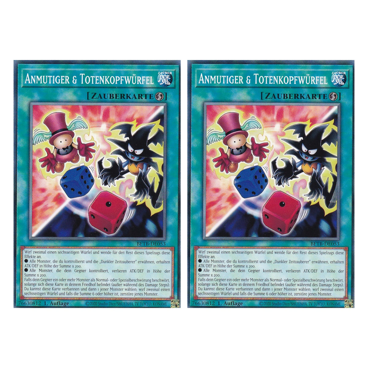 BETB-DE053 - Anmutiger & Totenkopfwürfel - Common - Deutsch - 1. Auflage - Beyond the Brave - Duo Set (2 Stück) - Yu-Gi-Oh!