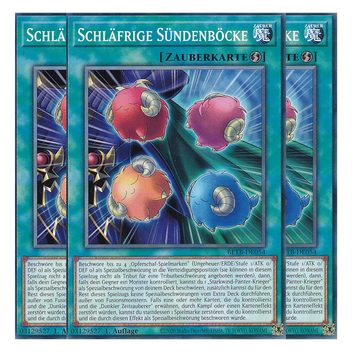 BETB-DE054 - Schläfrige Sündenböcke - Common - Deutsch - 1. Auflage - Beyond the Brave - Playset (3 Kopien) - Yu-Gi-Oh!