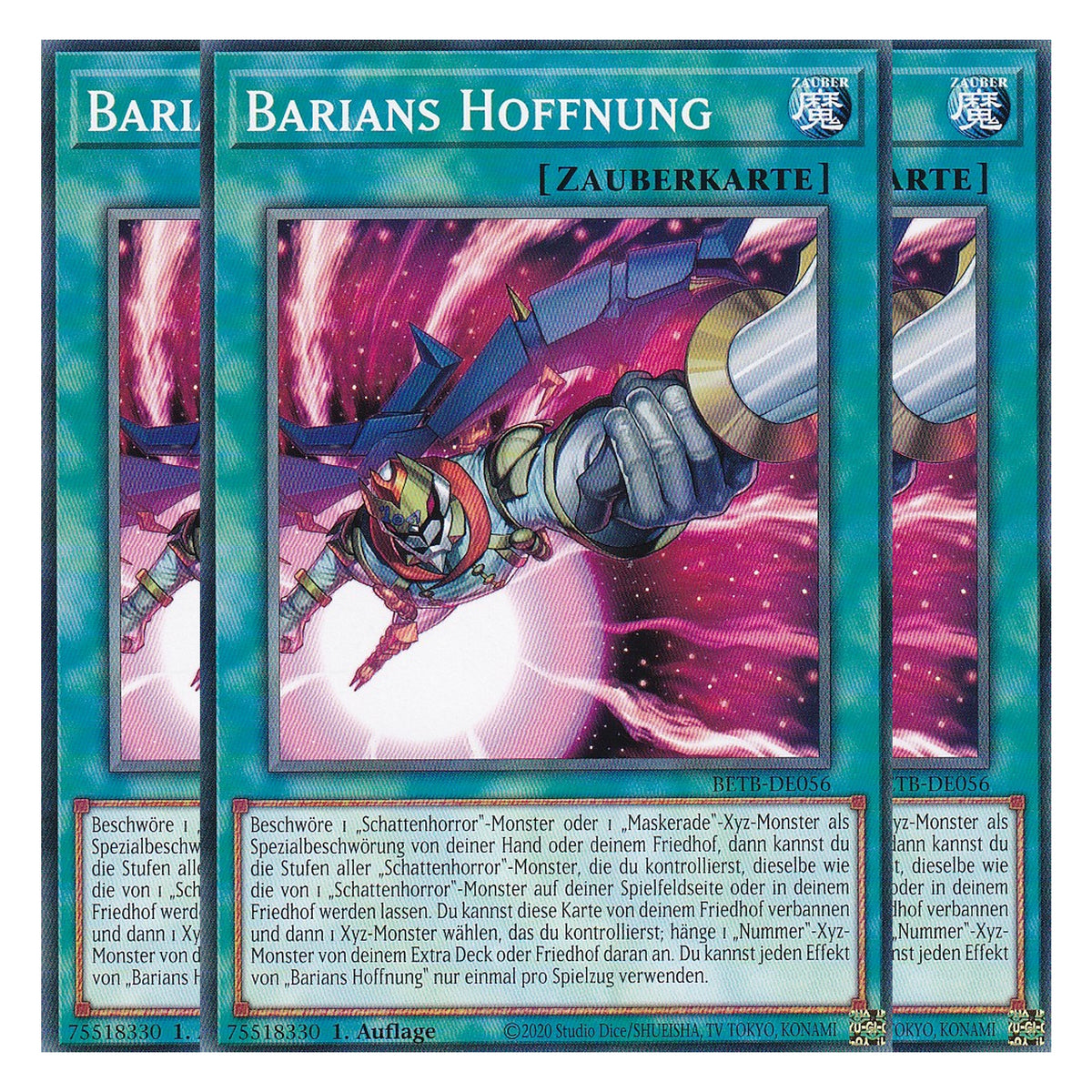 BETB-DE056 - Barians Hoffnung - Common - Deutsch - 1. Auflage - Beyond the Brave - Playset (3 Kopien) - Yu-Gi-Oh!