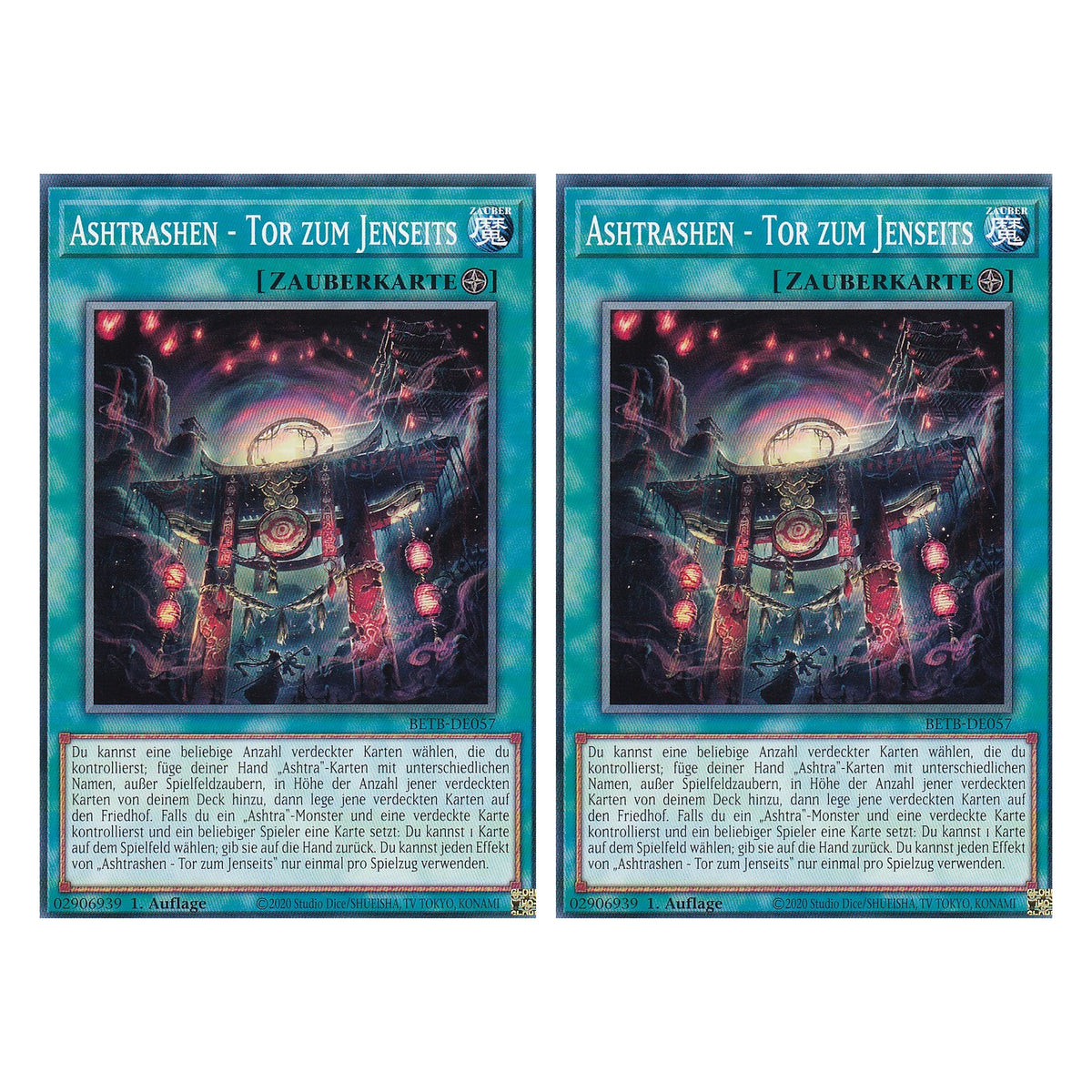 BETB-DE057 - Ashtrashen - Tor zum Jenseits - Common - Deutsch - 1. Auflage - Beyond the Brave - Duo Set (2 Stück) - Yu-Gi-Oh!