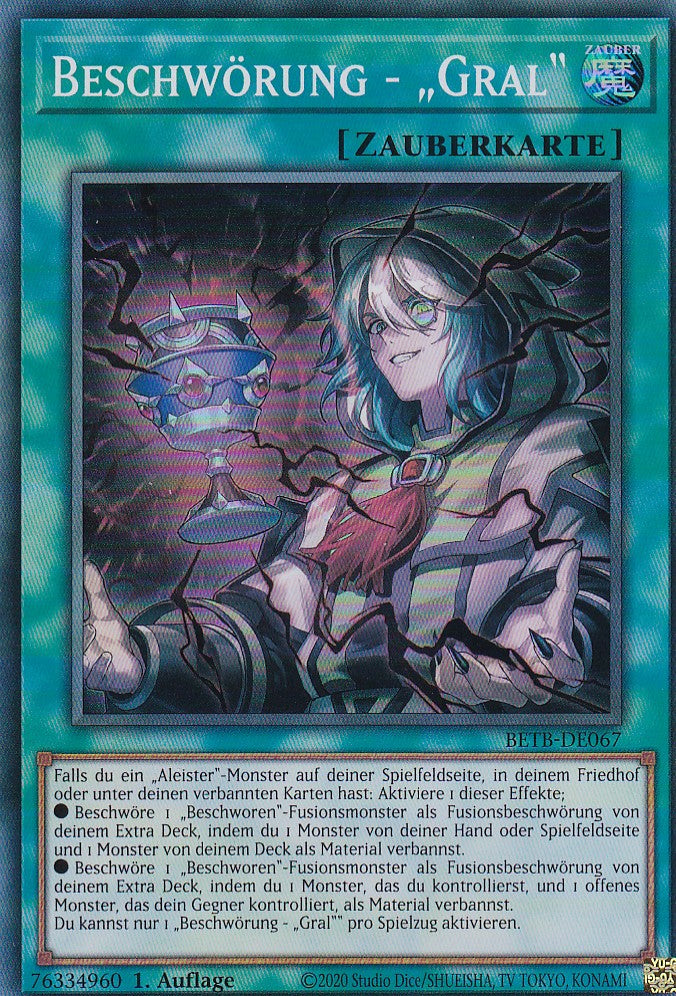BETB-DE067 - Beschwörung - „Gral“ - Super Rare - Deutsch - 1. Auflage - Beyond the Brave - Yu-Gi-Oh!