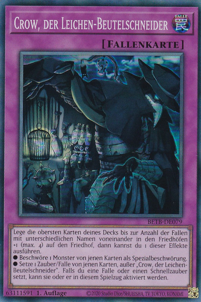 BETB-DE079 - Crow, der Leichen-Beutelschneider - Super Rare - Deutsch - 1. Auflage - Beyond the Brave - Yu-Gi-Oh!