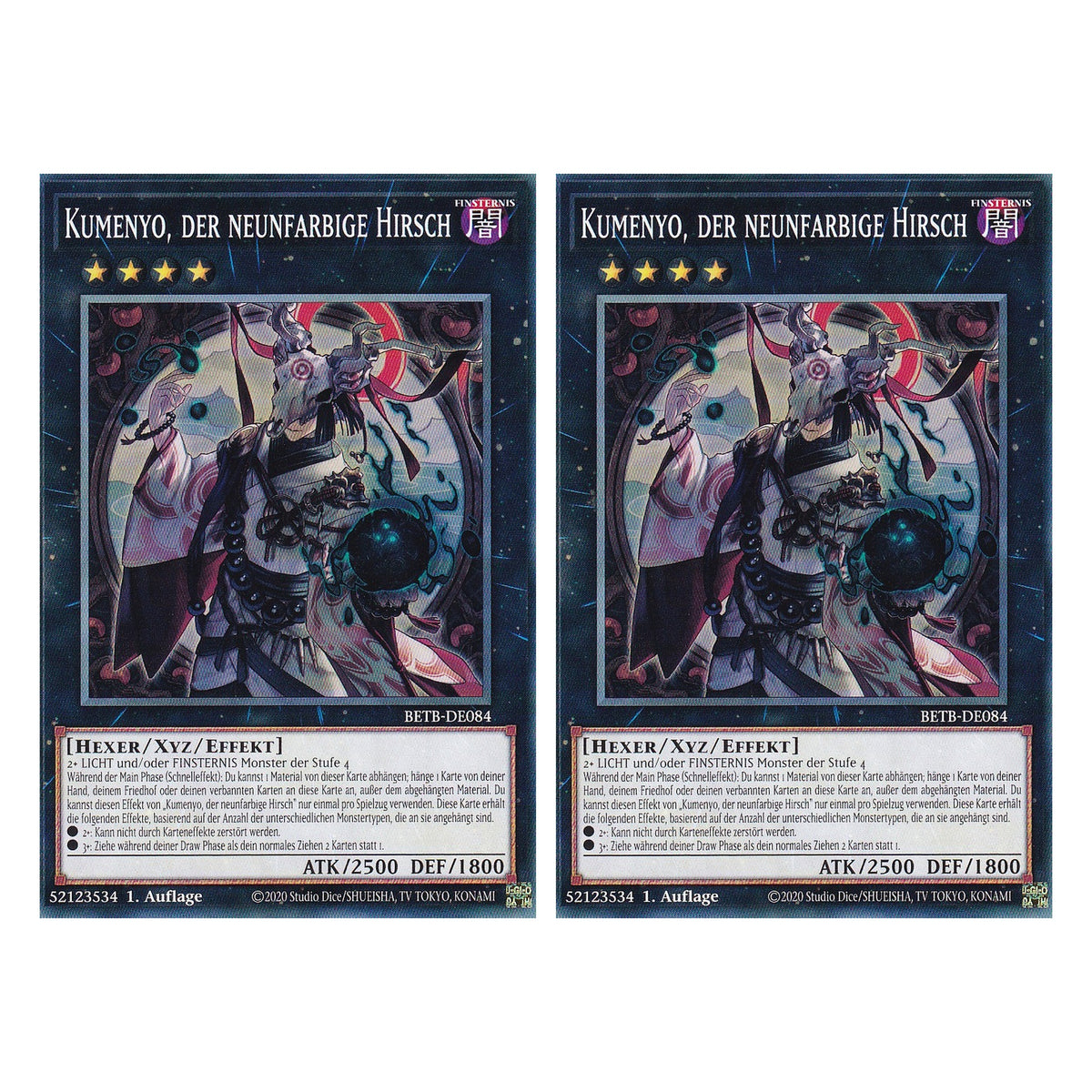 BETB-DE084 - Kumenyo, der neunfarbige Hirsch - Common - Deutsch - 1. Auflage - Beyond the Brave - Duo Set (2 Stück) - Yu-Gi-Oh!
