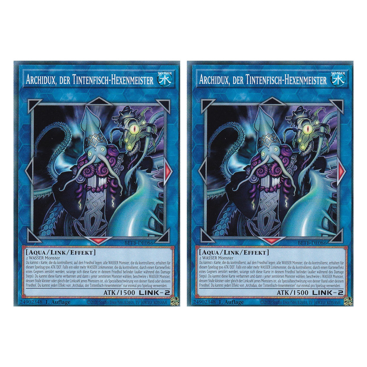 BETB-DE086 - Archidux, der Tintenfisch-Hexenmeister - Common - Deutsch - 1. Auflage - Beyond the Brave - Duo Set (2 Stück) - Yu-Gi-Oh!