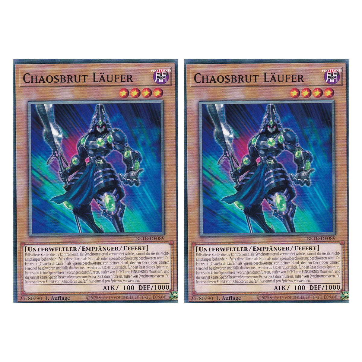 BETB-DE089 - Chaosbrut Läufer - Common - Deutsch - 1. Auflage - Beyond the Brave - Duo Set (2 Stück) - Yu-Gi-Oh!