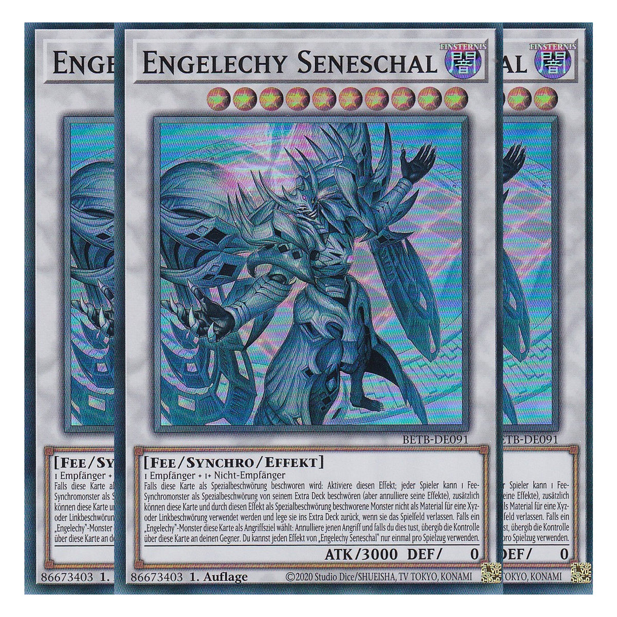 BETB-DE091 - Engelechy Seneschal - Super Rare - Deutsch - 1. Auflage - Beyond the Brave - Playset (3 Kopien) - Yu-Gi-Oh!
