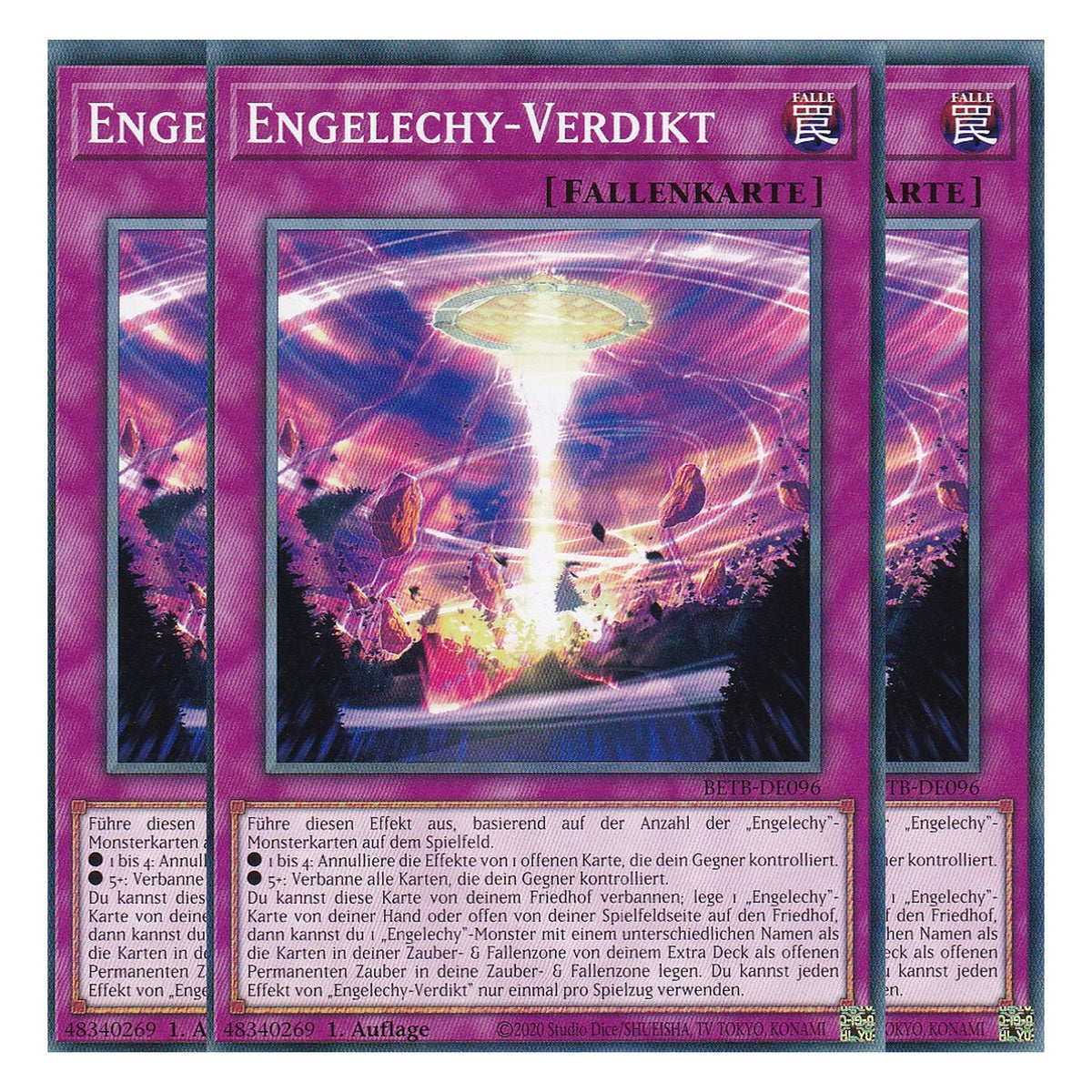 BETB-DE096 - Engelechy-Verdikt - Common - Deutsch - 1. Auflage - Beyond the Brave - Playset (3 Kopien) - Yu-Gi-Oh!