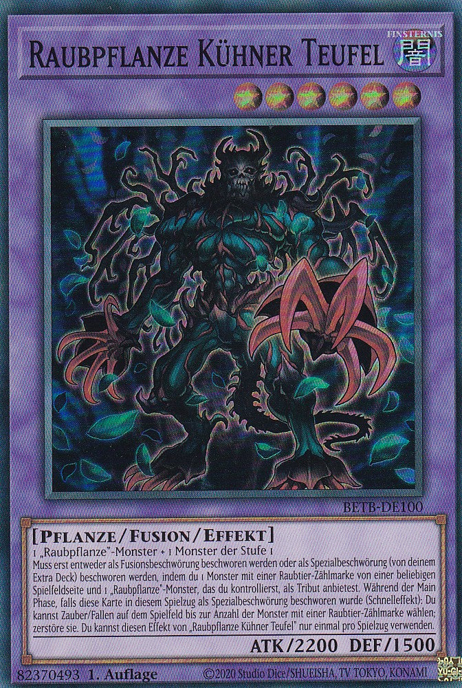 BETB-DE100 - Raubpflanze Kühner Teufel - Super Rare - Deutsch - 1. Auflage - Beyond the Brave - Yu-Gi-Oh!