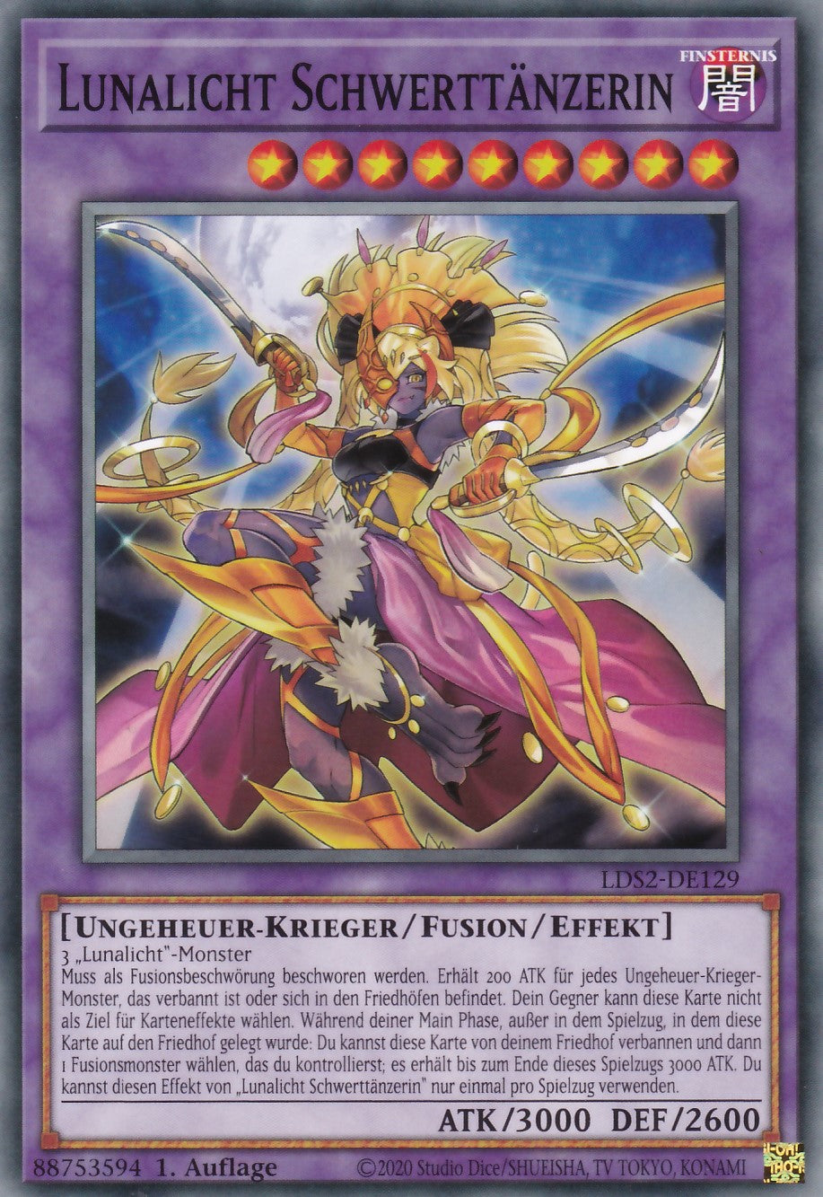 Lunalicht Schwerttänzerin - LDS2-DE129 - Common - Deutsch - 1. Auflage - Legendary Duelists: Season 2