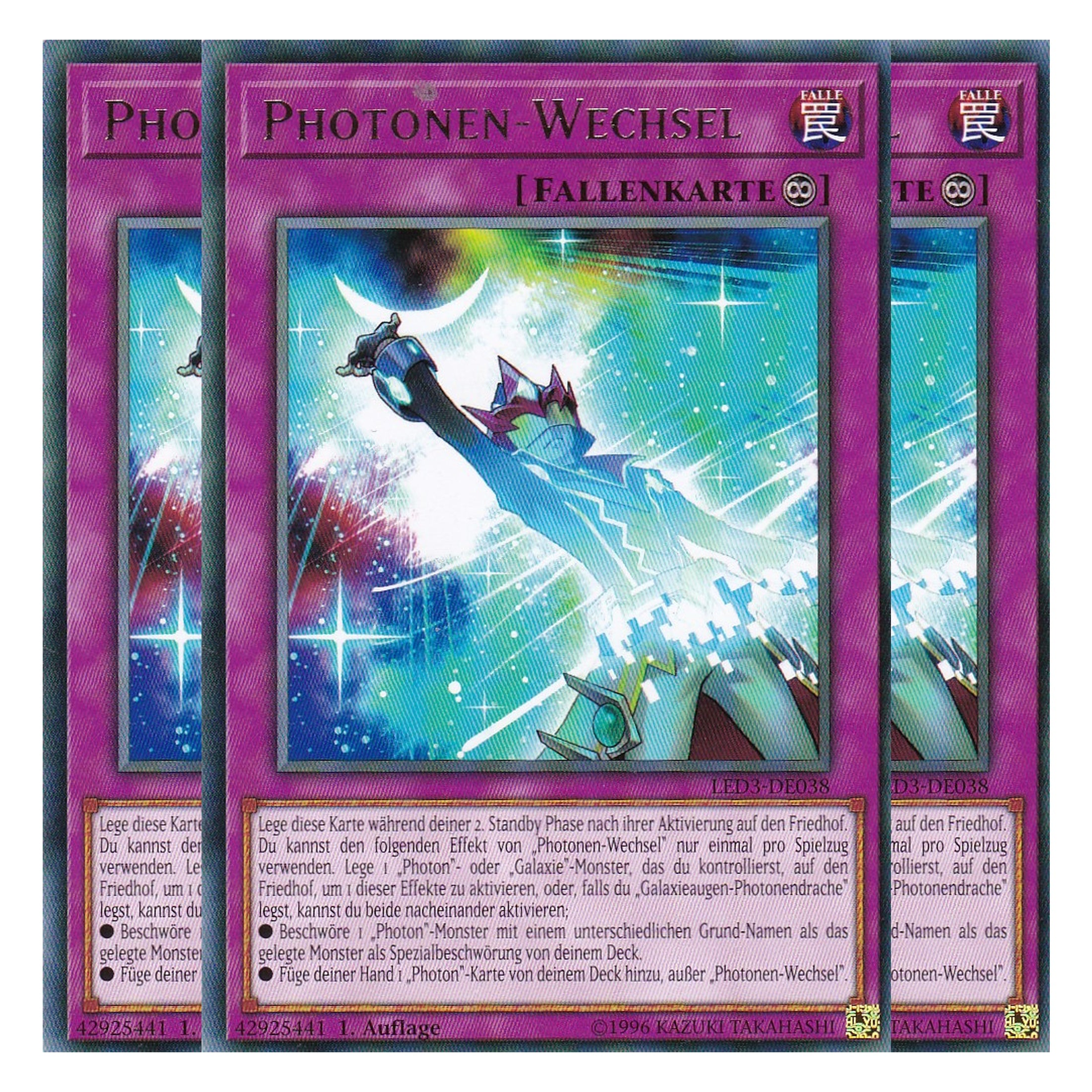 Photonen-Wechsel - LED3-DE038 - Rare - Deutsch - 1. Auflage - Legendary Duelists: White Dragon Abyss - Playset (3 Kopien)