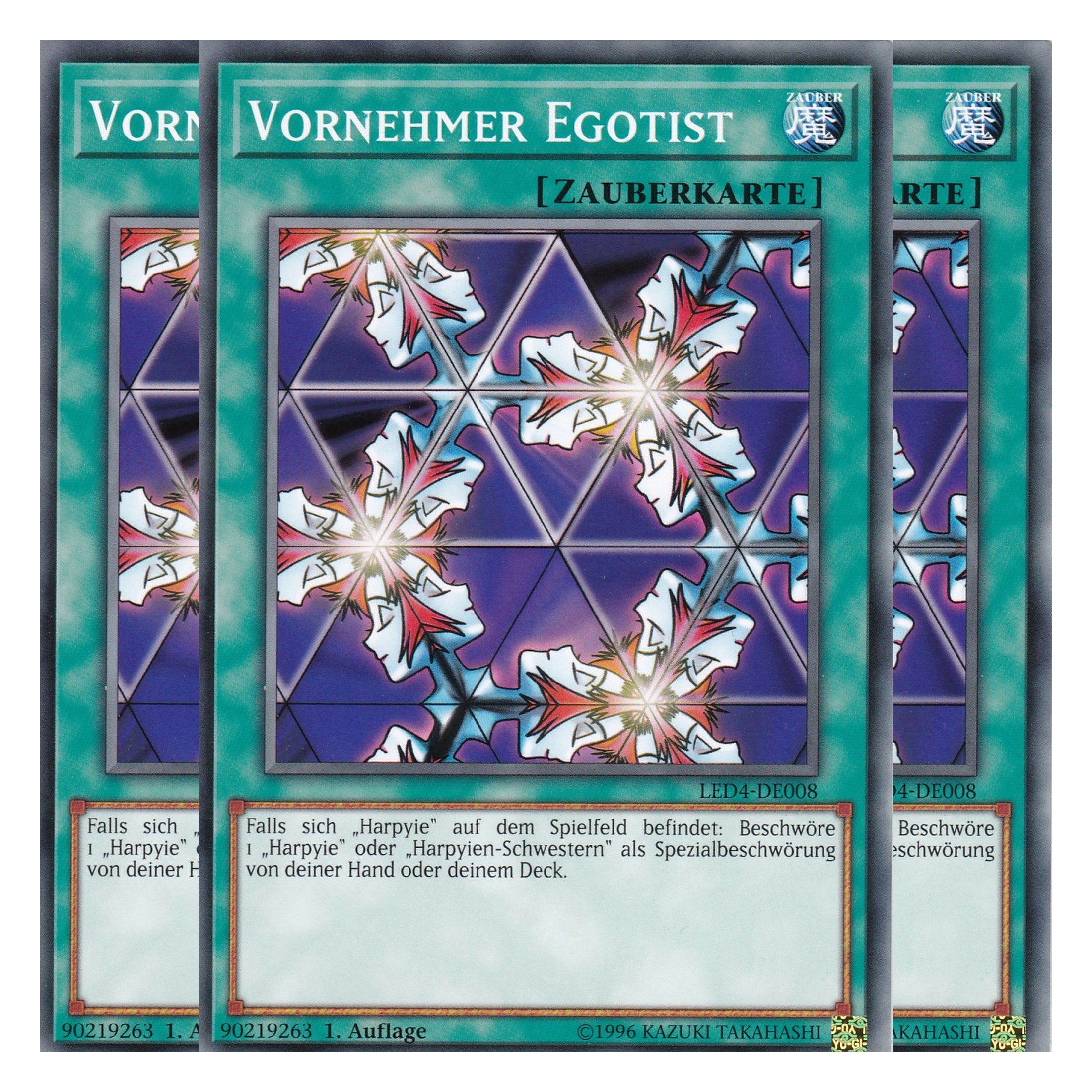Vornehmer Egotist - LED4-DE008 - Common - Deutsch - 1. Auflage - Legendary Duelists: Sisters of the Rose - Playset (3 Kopien)