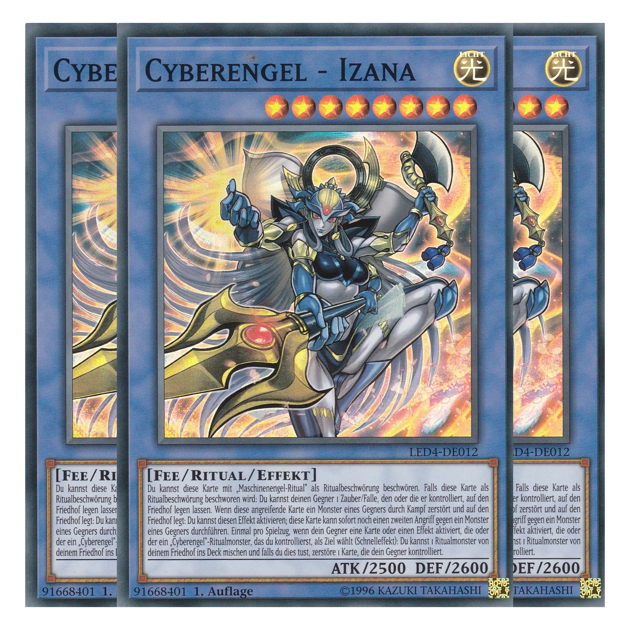 Cyberengel - Izana - LED4-DE012 - Super Rare - Deutsch - 1. Auflage - Legendary Duelists: Sisters of the Rose - Playset (3 Kopien)
