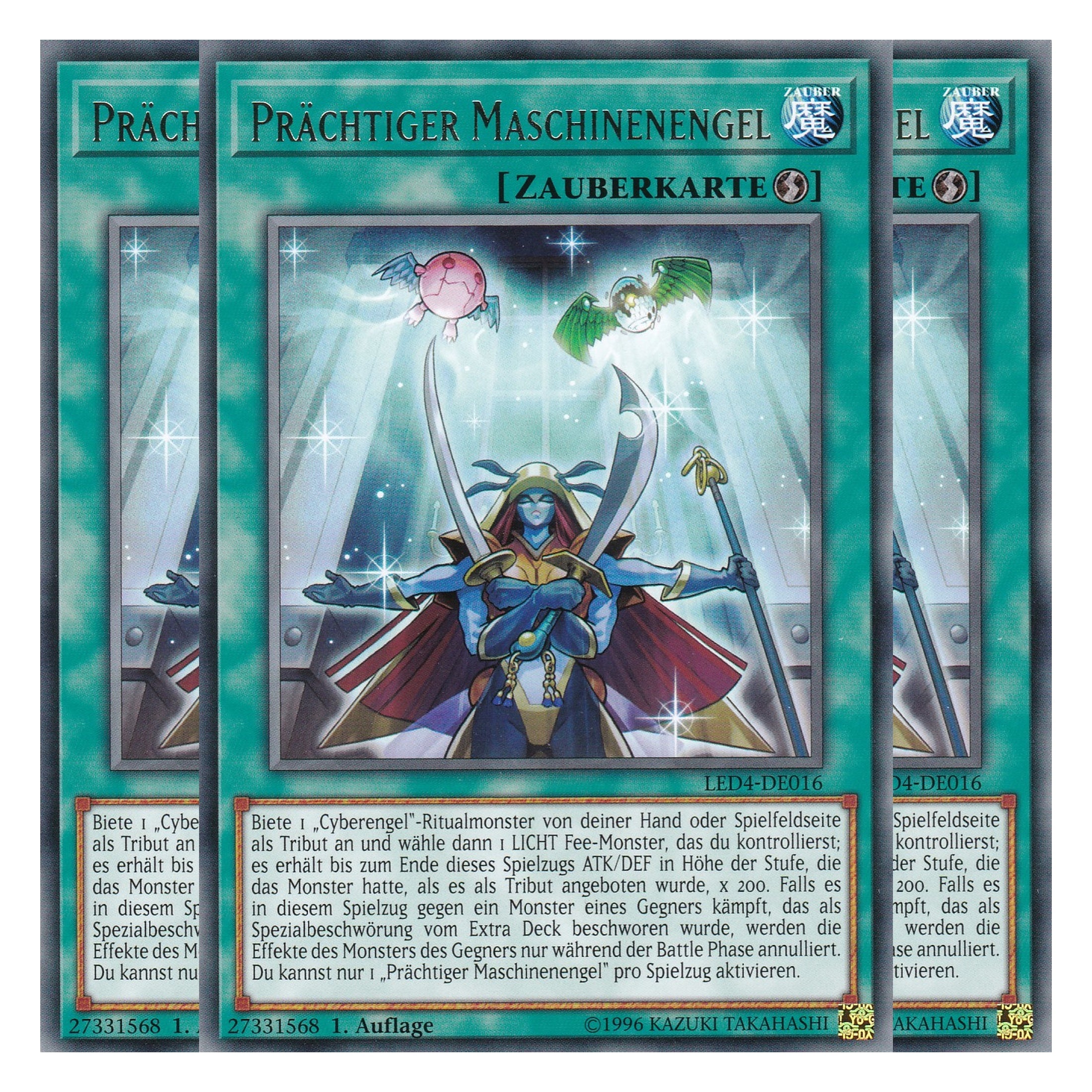 Prächtiger Maschinenengel - LED4-DE016 - Rare - Deutsch - 1. Auflage - Legendary Duelists: Sisters of the Rose - Playset (3 Kopien)